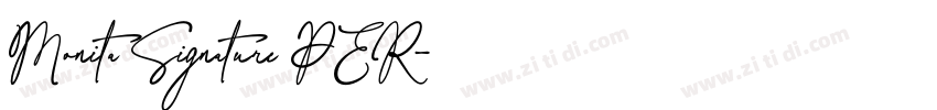 Monita Signature PER字体转换